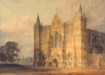 Façade ouest de la cathédrale de Salisbury, 1799